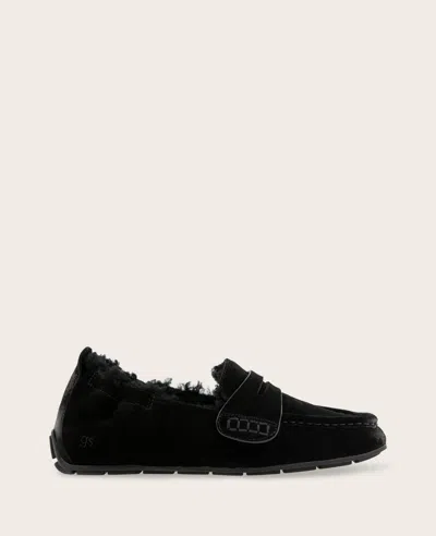 Gentle Souls - Sophie Cozy Suede Driver In Black