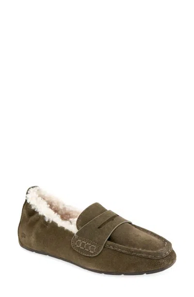 Gentle Souls Sophie Driver Cozy Loafer In Green