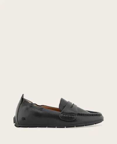 Gentle Souls - Sophie Driver Leather Loafer In Black