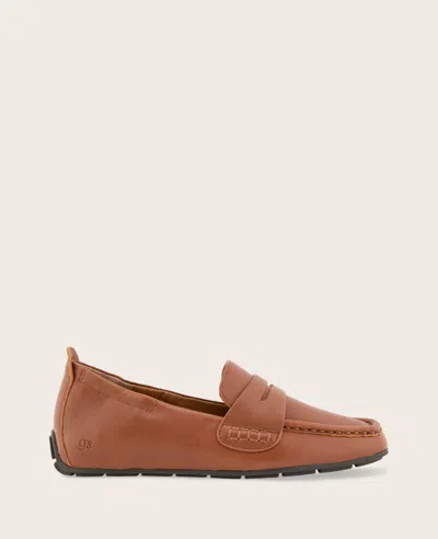 Gentle Souls - Sophie Driver Leather Loafer In Brown