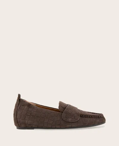 Gentle Souls - Sophie Suede Embossed Loafer