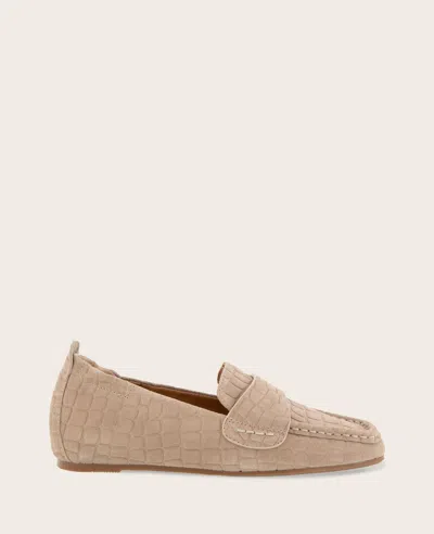 Gentle Souls - Sophie Suede Embossed Loafer