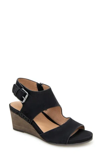 Gentle Souls Tilly Wedge Sandal In Black
