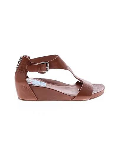 Pre-owned Gentle Souls Wedges In Brown