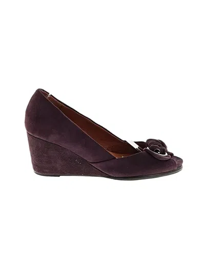 Pre-owned Gentle Souls Wedges In Purple