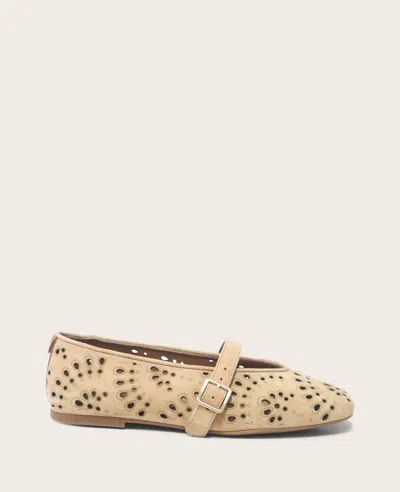Gentle Souls Wini Laser-cut Mary Jane Flat In Multi