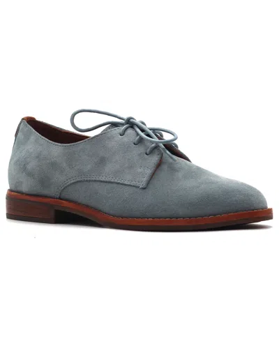 GENTLE SOULS WOMEN'S ARONSON ALMOND TOE SUEDE LACE-UP OXFORD SHOES