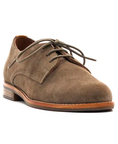 GENTLE SOULS WOMEN'S ARONSON ALMOND TOE SUEDE LACE-UP OXFORD SHOES