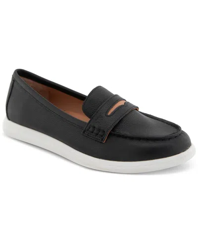 Gentle Souls Bailey Metallic Penny Loafer In Black