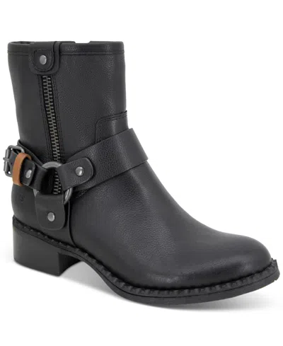 Gentle Souls Women's Barker Moto Booties In Black Leather