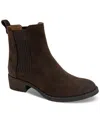 Gentle Souls Best Leather Elastic Bootie In Chocolate