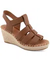 Gentle Souls - Capelin Leather Espadrille Wedge In Tan Leather