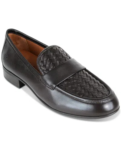 Gentle Souls Women's Crew Woven-vamp Loafers In Espresso