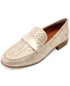 Gentle Souls Women's Crew Woven-vamp Loafers In Gold