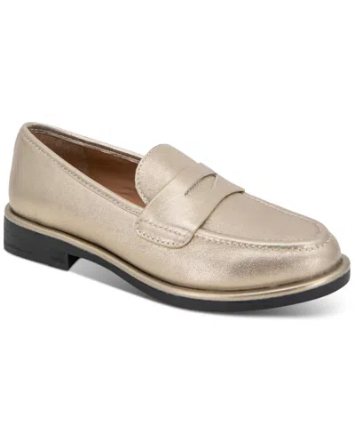 Gentle Souls Women's Cybil Loafer Flats In Gravel Leather