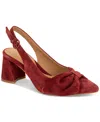 Gentle Souls Women's Diana Pointed-toe Slingback Pumps In Burgundy