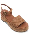 Gentle Souls Women's Dorris Wedge Sandals In Tan Leather