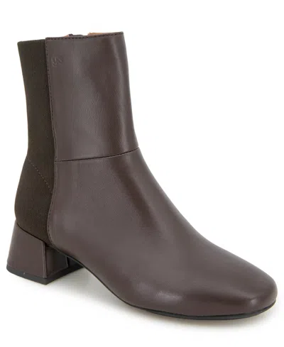 Gentle Souls Women's Eileen Zipper Booties In Brown