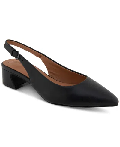 Gentle Souls Women's Georgia Slingback Pumps In Black Leather