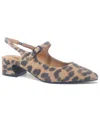 Gentle Souls Women's Gladys Fierce Felin Slingback Pumps In Brown