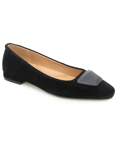 GENTLE SOULS WOMEN'S HANETTE SQUARE TOE SUEDE FLATS