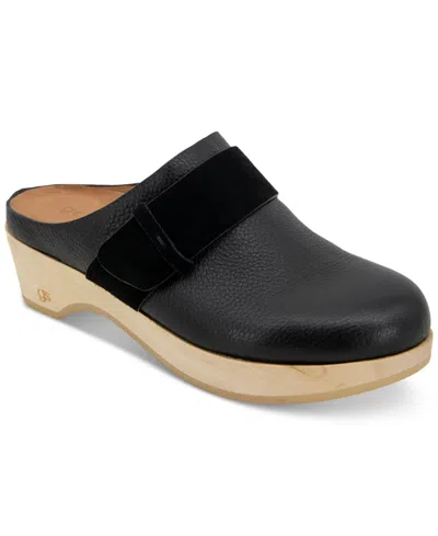 Gentle Souls Women's Henley Slip-on Platform Clogs In Black