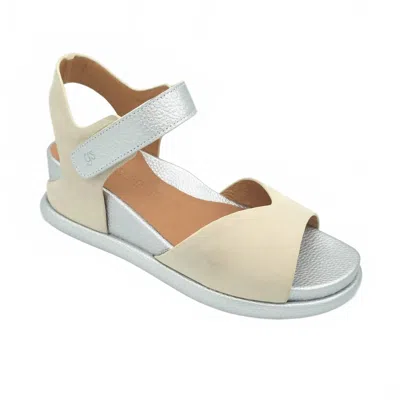Gentle Souls Women's Jalleen Wedge Sandal In Stone Nubuck In Multi