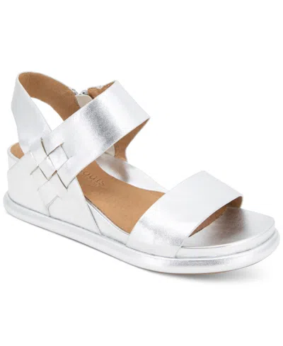 Gentle Souls Women's Jolisa Wedge Sandals In Silver