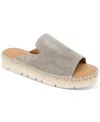 Gentle Souls Women's Leilani Slide Sandals In Taupe Snake Leather