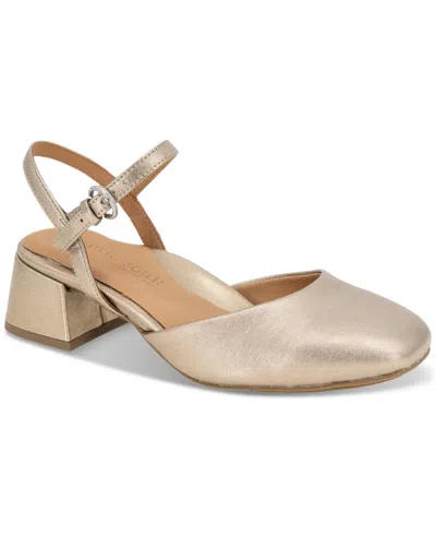 Gentle Souls Lucinda Gravel Leather In Gold