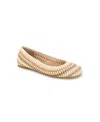 Gentle Souls Mable Flat In Tan Multi Fabric