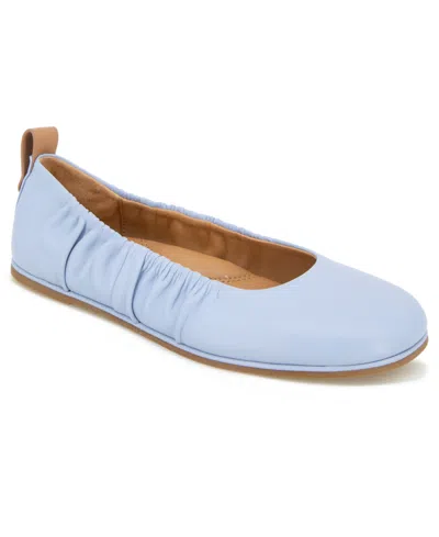 Gentle Souls Women's Mavis Ballet Flat Heel Sandal In Blue