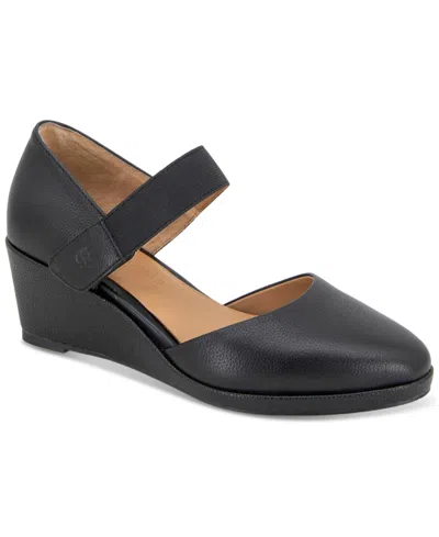 Gentle Souls Women's Oriana Wedge Pumps In Black Leather