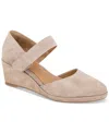 Gentle Souls Women's Oriana Wedge Pumps In Mushroom Suede