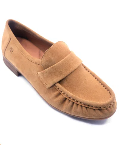Gentle Souls Women's Round Toe Crew Loafers In Brown