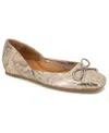 Gentle Souls Sailor Suede Ballet Flat In Rose Gold