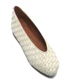 Gentle Souls Women's Willow Woven Flats In Gray