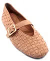 Gentle Souls Winifred Woven Mary Jane Flat In Brown