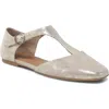 Gentle Souls Wyatt T-strap Flat In Gray
