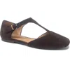 Gentle Souls Wyatt Suede Flat In Brown