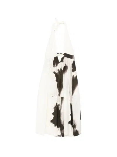 Gentry Portofino Abstract-print Halterneck Maxi Dress In Multi