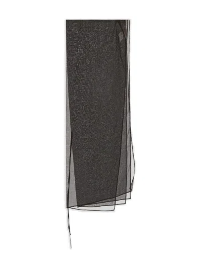 Gentry Portofino Cotton Scarf In Black