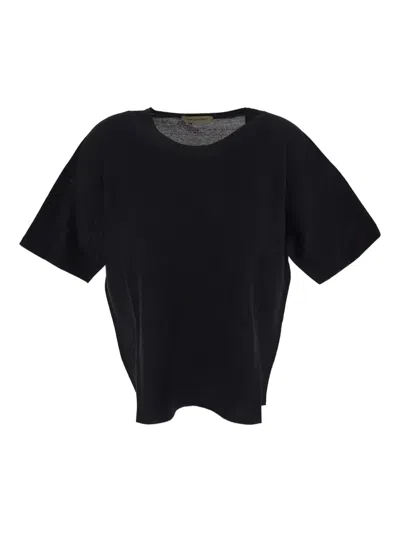 Gentry Portofino Crew-neck T-shirt In Black