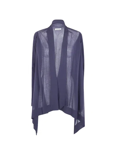 Gentry Portofino Draped Jacket In Blue