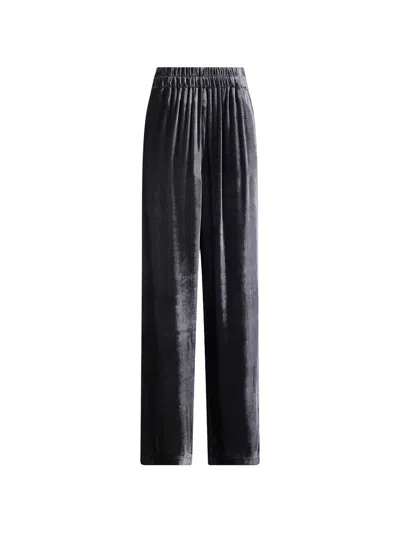 Gentry Portofino Elasticated-waist Straight Trousers In Grey