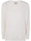 Gentry Portofino Knit Sweater V Neck In Ecru