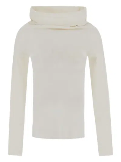 Gentry Portofino Roll-neck Sweater In Neutrals