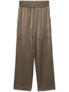 Gentry Portofino Satin Trousers In Green