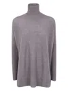 Gentry Portofino Turtleneck Ribbed Sweater In Multi