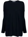 Gentry Portofino V Neck Knit Sweater In Black